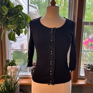 Black Button-Up Cardigan